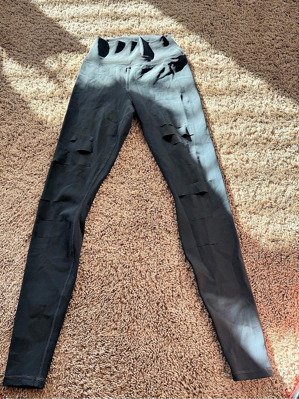 Distressed dark grey Leggings